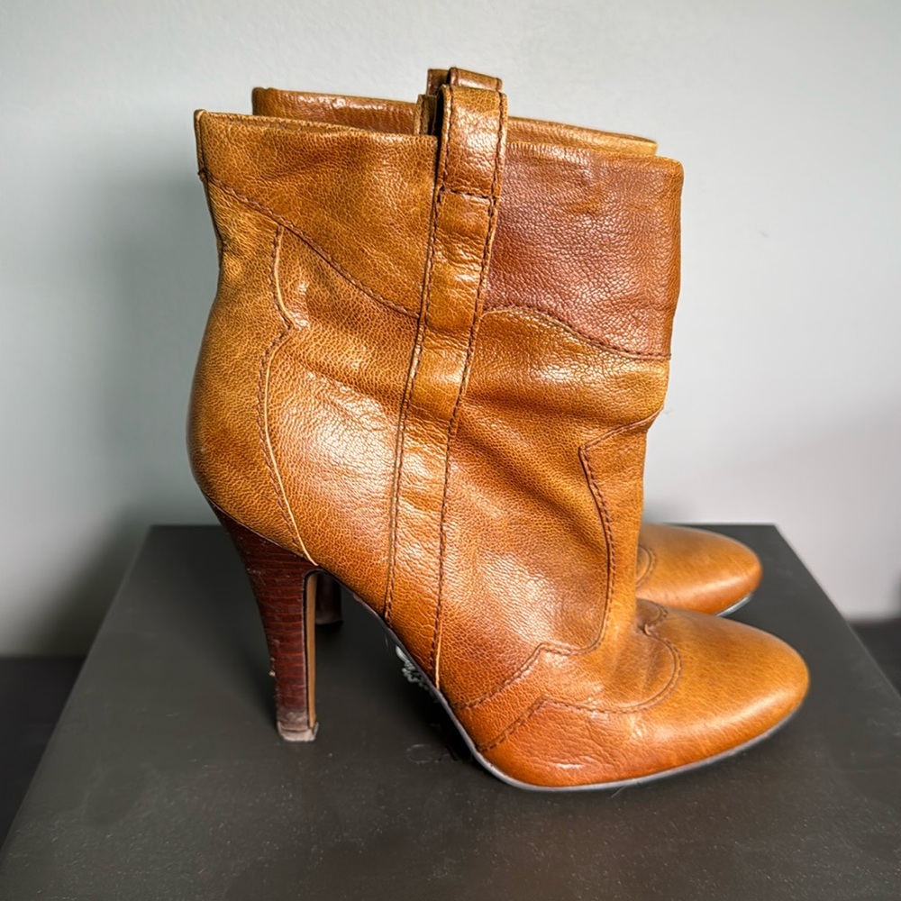 Nine West Tan Ankle Boots